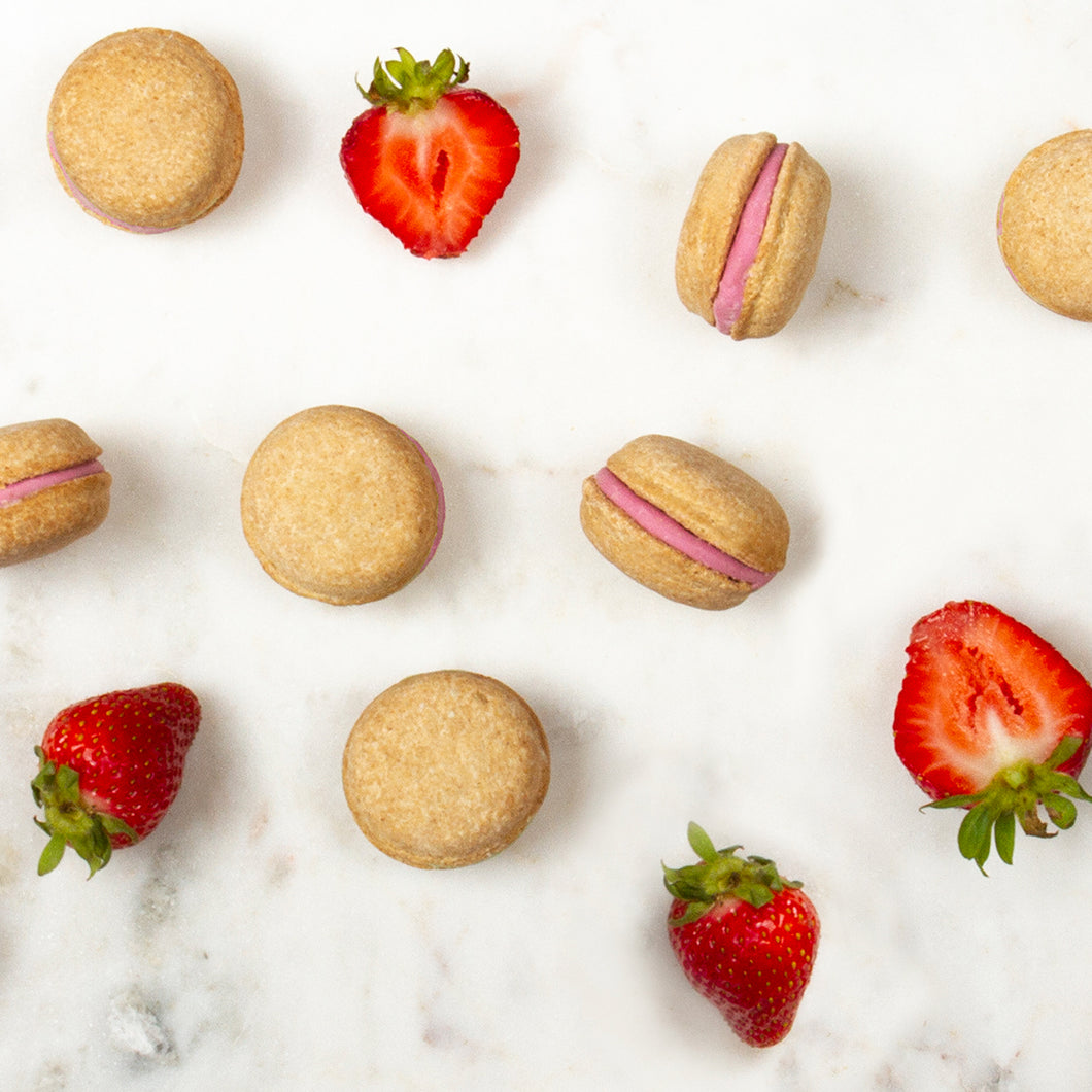 Strawberry Macarons